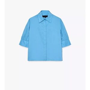 Zara Blue Short Sleeve Shirt Size L